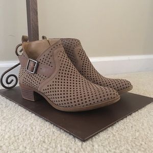 Lucky Brand Perforated Ankle Booties